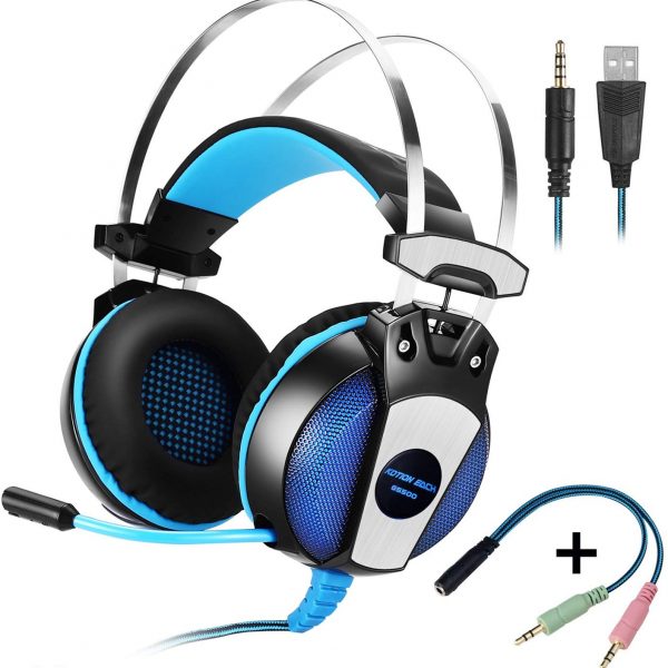 KOTION EACH GS500 3.5mm Gaming Headset Game Headphone Earphone Headband with Mic Stereo Bass for PS4 PC Computer Laptop Mobile Phones