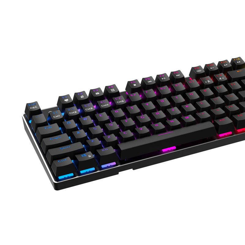 HAVIT GAMENOTE kb432l RGB Backlit Mechanical Gaming Keyboard With Wrist Pad