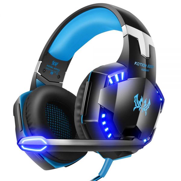 Sijpelen Productie Giraffe Kotion Each G2000 Surround Sound Gaming Headset for PC / PS4 / Xbox-  Black/Blue - X GAMING Technology