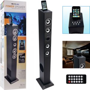 SoundLogic The Beacon Light Up Wireless Bluetooth Tower Speaker Music Mobile 3