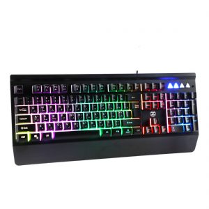 Techno Zone E8 Multicolors RGB Backlight LED Semi Mechanical Gaming Keyboard – 12 Switchable Backlight Led – 3