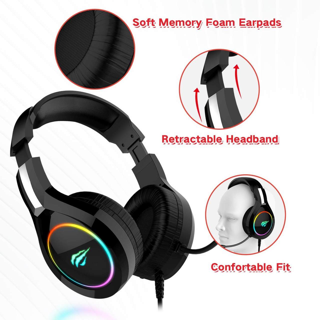 GAMENOTE E-SPORTS RGB GAMING Headset for PC / PS4 / Xbox One / Mobile - X GAMING Technology