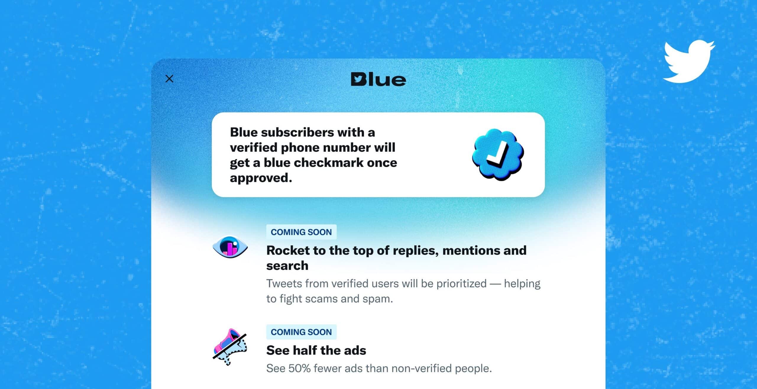 تويتر تعيد إطلاق خدمة Blue غدًا بسعر أعلى لمستخدمي آبل