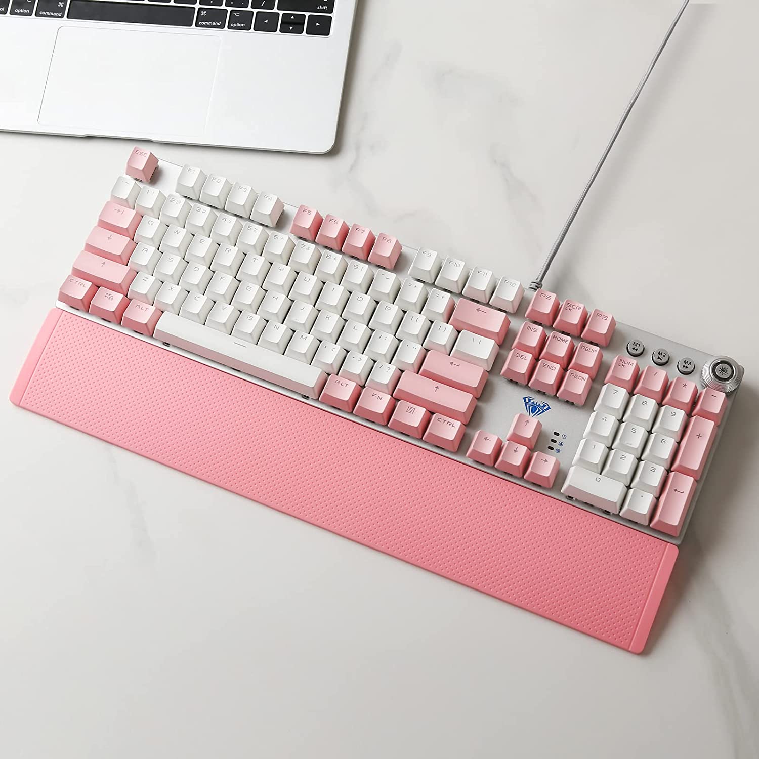 Aula-F2088-Gaming-Keyboard-Pink-White-5