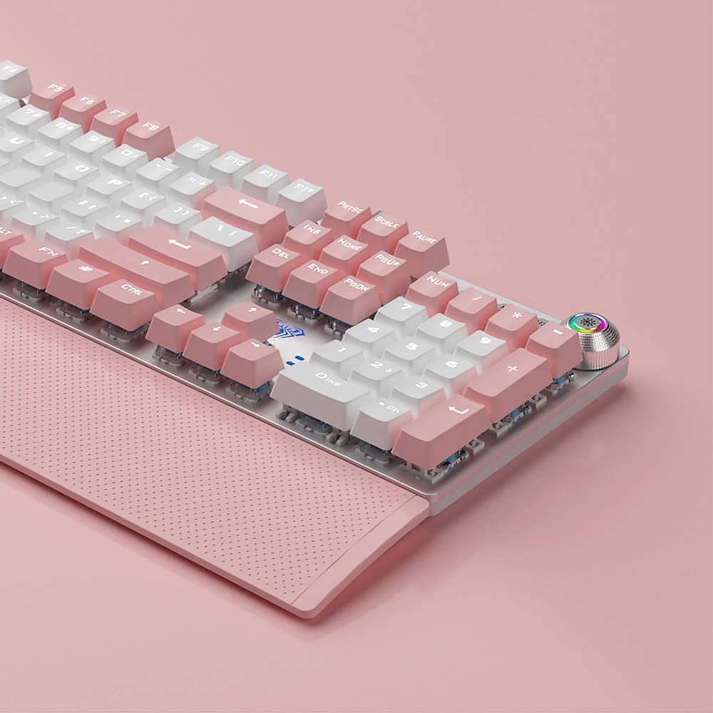 Aula-F2088-Gaming-Keyboard-Pink-White-Black-Switch-1