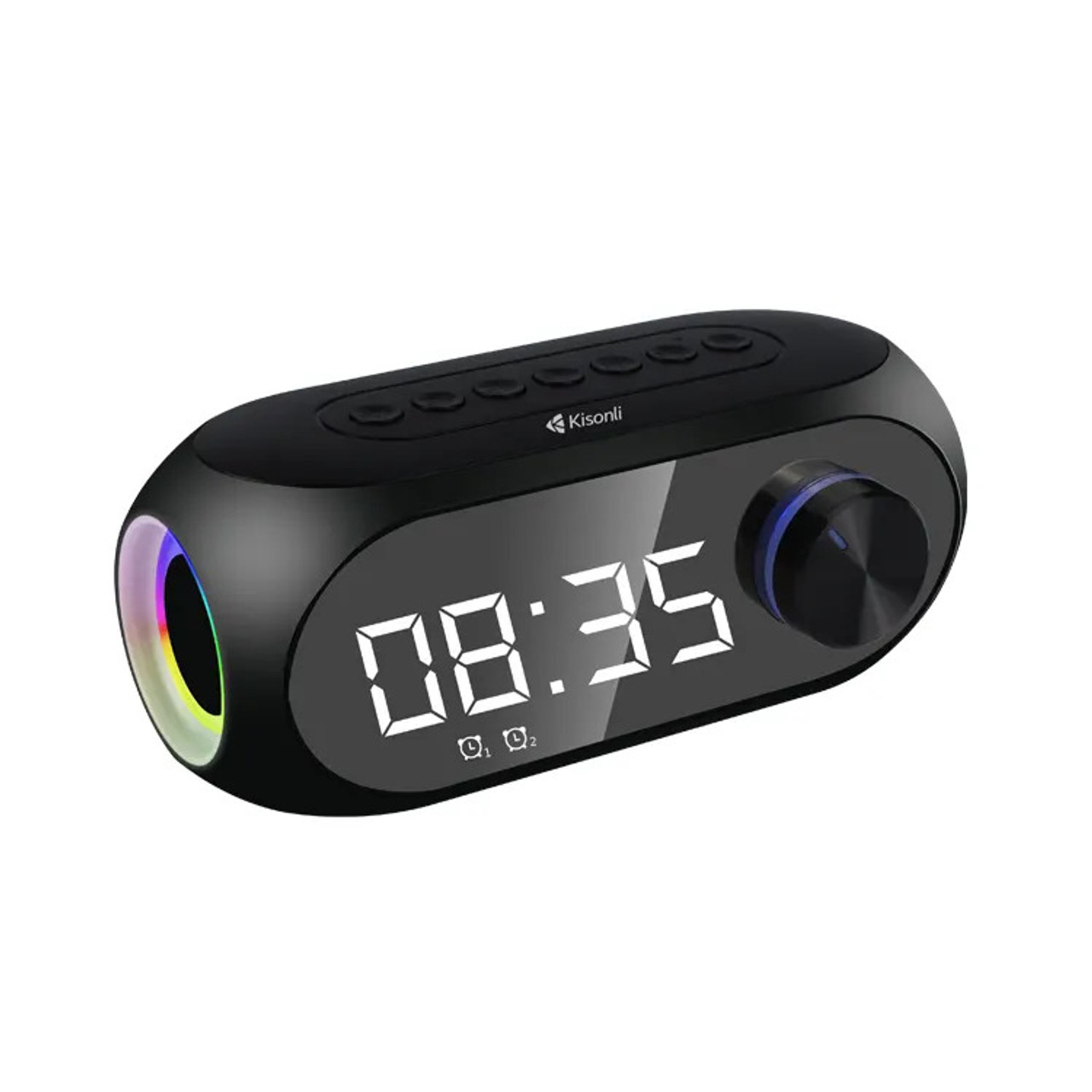 Kisonli LP-2S RGB Bluetooth Speaker Music Alarm Clock 2