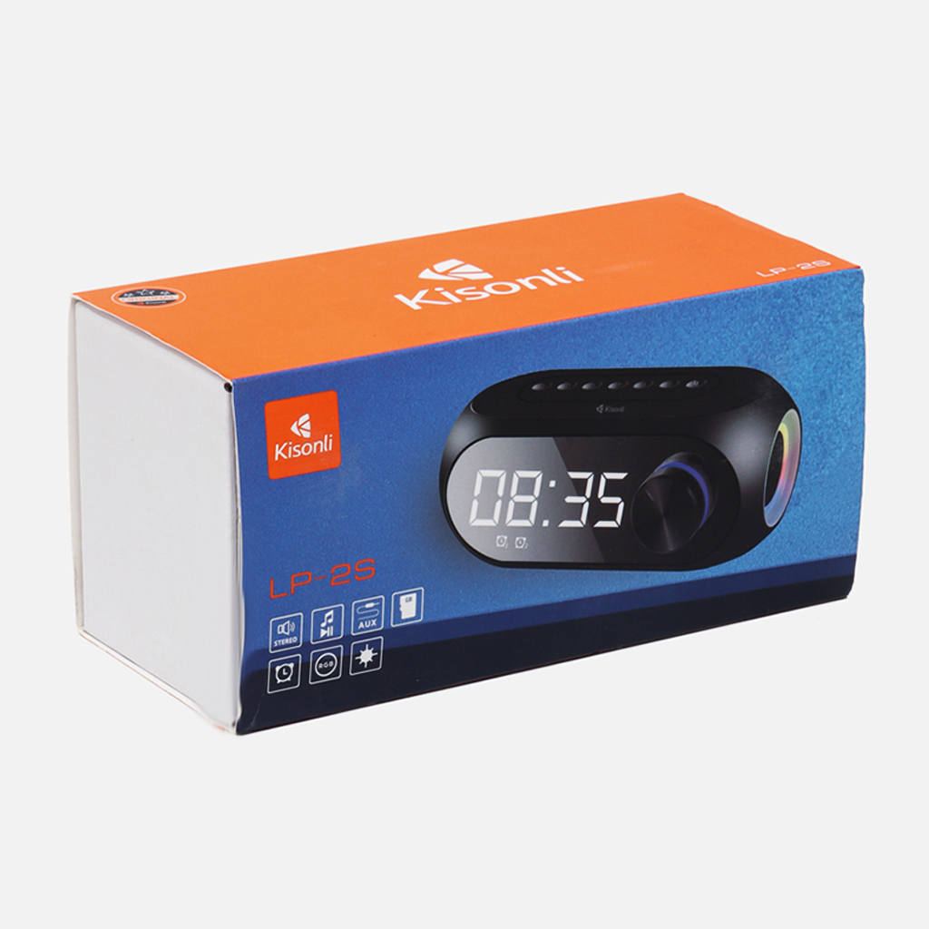 Kisonli LP-2S RGB Bluetooth Speaker Music Alarm Clock 5