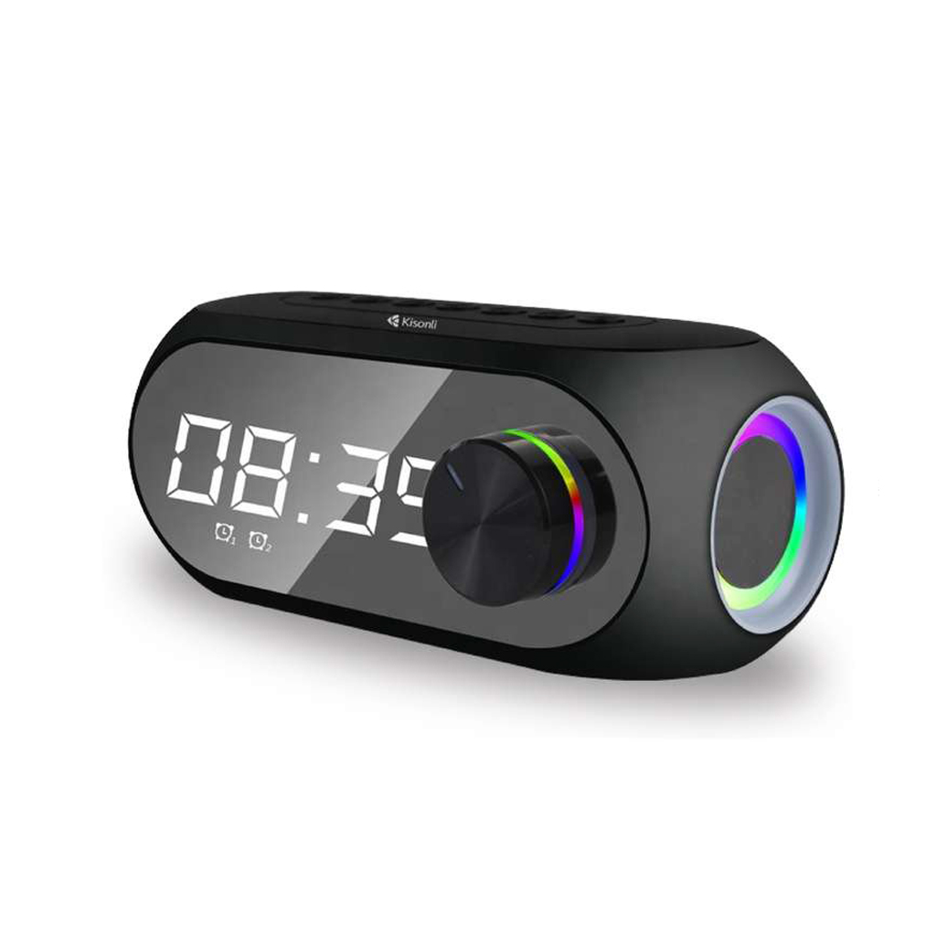Kisonli LP-2S RGB Bluetooth Speaker Music Alarm Clock