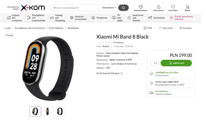 تفاصيل سعر سوارة Xiaomi Smart Band 8 وموعد توفرها في الأسواق العالمية