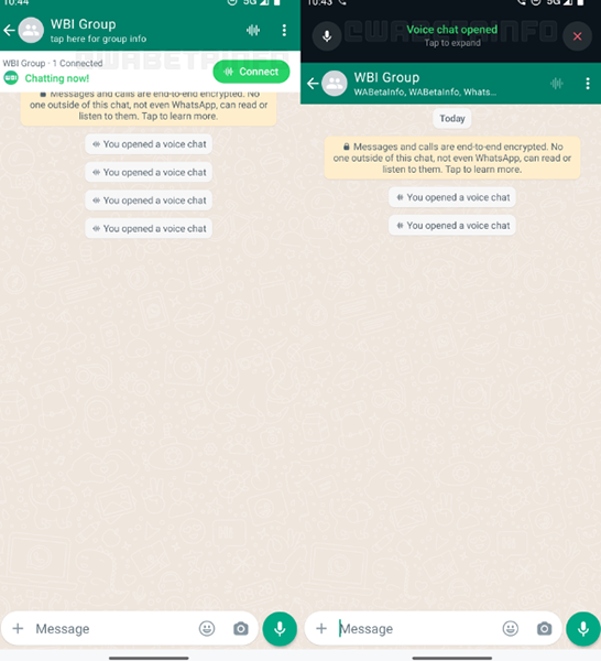 Meta تبدأ العمل على ميزة جديدة للدردشة الجماعية الصوتية في تطبيق WhatsApp