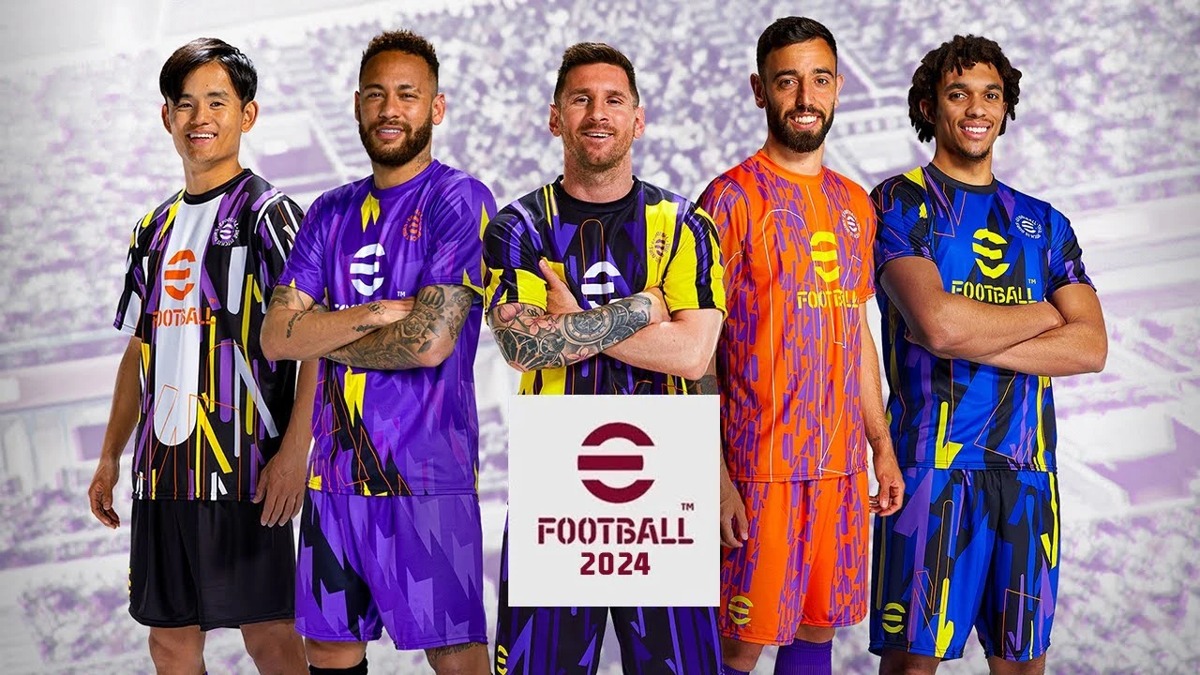 عرض إطلاق حماسي للعبة كرة القدم eFootball 2024 عرض إطلاق حماسي للعبة كرة القدم eFootball 2024