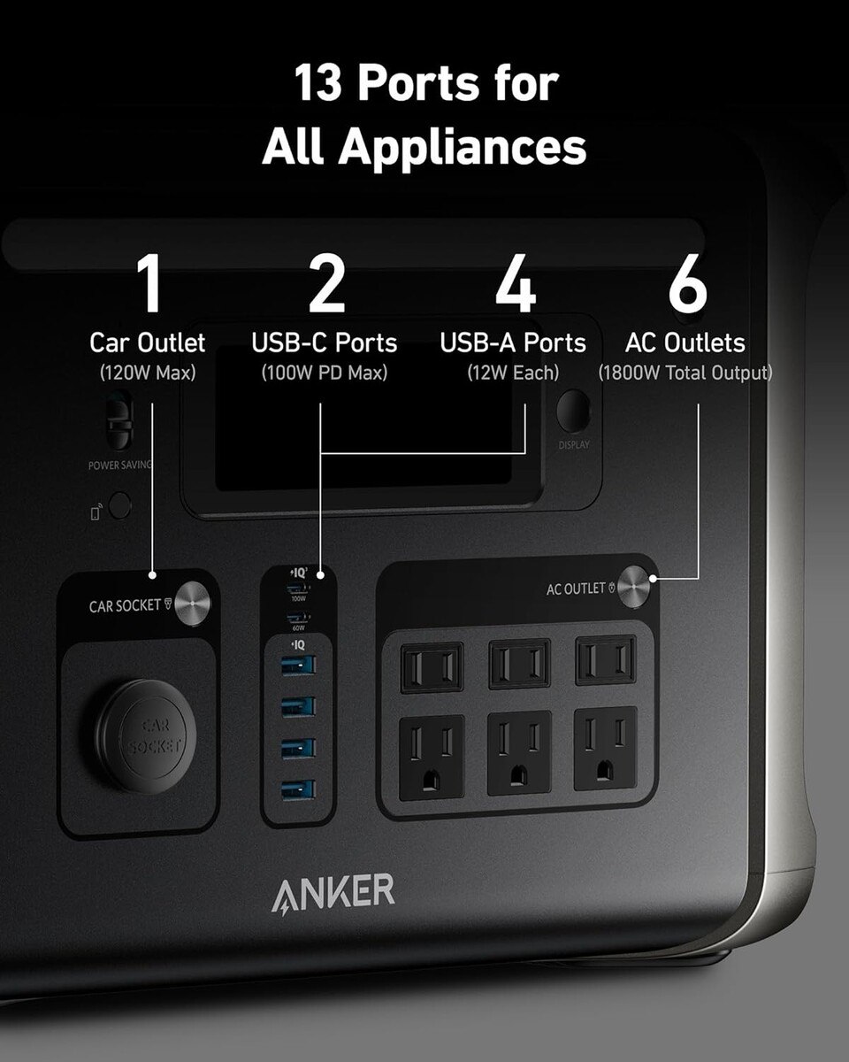 ظهور محطة الطاقة المحمولة Anker SOLIX F1500 الجديدة على أمازون