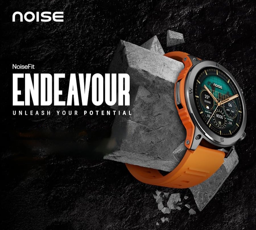 إطلاق ساعة NoiseFit Endeavour الذكية بتصميم رياضي وشاشة AMOLED بحجم 1.46 بوصة