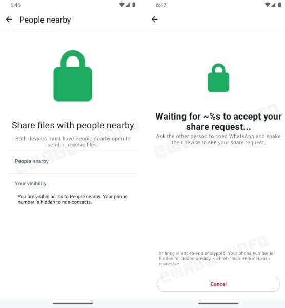 تطبيق WhatsApp يختبر ميزة مشاركة الملفات مثل Quick Share على أندرويد تطبيق WhatsApp يختبر ميزة مشاركة الملفات مثل Quick Share على أندرويد