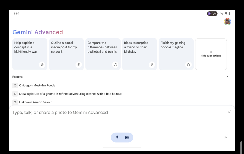 برنامج Gemini في طريقه للوصول إلى الأجهزة اللوحية