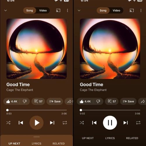 تحديث YouTube Music يجلب بعض التحسينات المرئية الرائعة لتطبيق آيفون