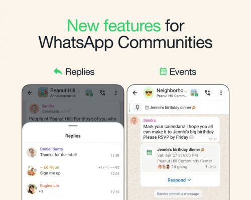 تطبيق WhatsApp يجلب تجربة جديدة لتنظيم الأحداث الهامة والإجتماعات