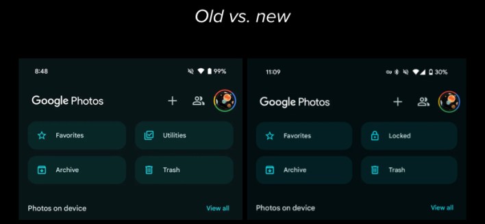 تطبيق صور جوجل يجعل الوصول إلى المجلد المُقفَل أسرع بكثير