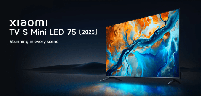 شاومي تطلق جهاز تلفاز Xiaomi S Mini LED 75 2025 بسطوع 1200 nits