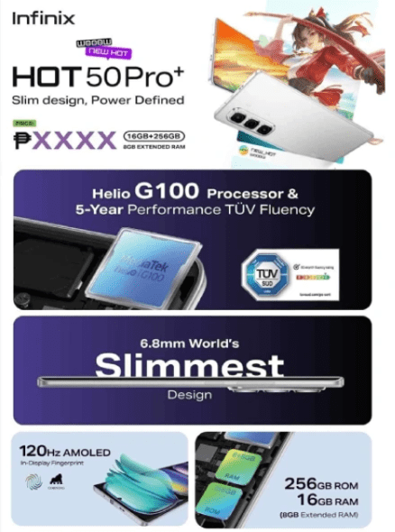 إعلان تشويقي يؤكد هاتف Infinix Hot 50 Pro Plus يأتي بأنحف تصميم في الهواتف الذكية إعلان تشويقي يؤكد هاتف Infinix Hot 50 Pro Plus يأتي بأنحف تصميم في الهواتف الذكية