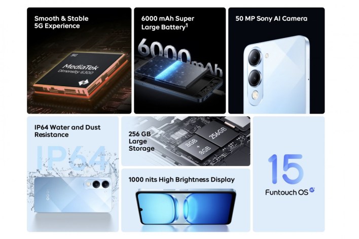 الإعلان رسميًا عن هاتف iQOO Z10 Lite بمعالج Dimensity 6300 وبطارية ضخمة بسعة 6,000 ملّي أمبير