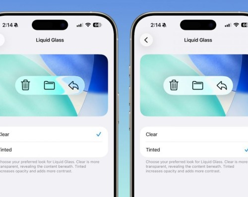 تحديث iOS 26.1 التجريبي يتيح التحكم في تأثير Liquid Glass الجديد